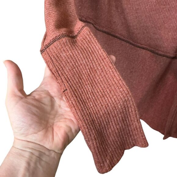 Free People We The Free Londontown Ribbed Thermal Top Size Medium - Picture 6 of 11